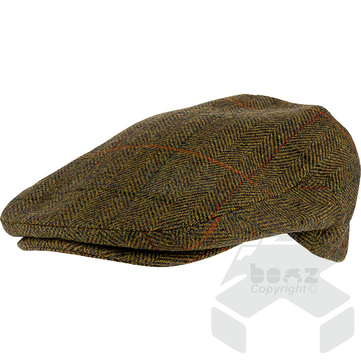 Jack Pyke Wool Blend Flat Cap Tweed Brown