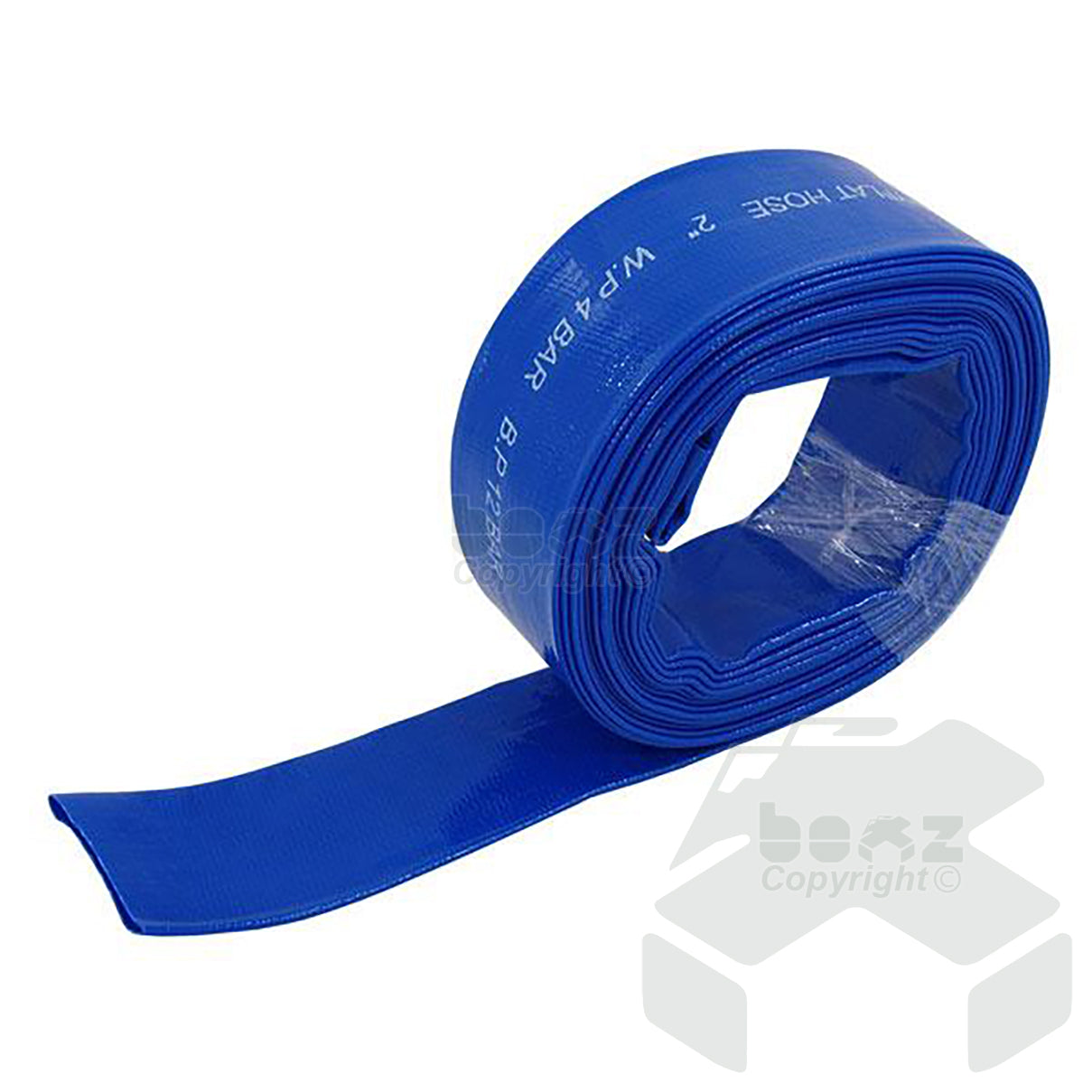 Jobsite Blue Pvc Layflat Hose 2 Inch X 10m